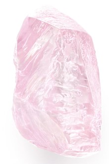 The jewel was cut from a 27.85-carat rough diamond discovered in a mine in Sakha, northeast Russia