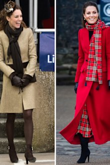 Kate Middleton's first official engagement in Trearddur Bay, Anglesey in February 2011 (left) Duchess of Cambridge visits Cardiff Castle in December 2020 (right)