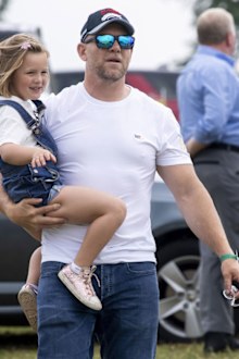 Mike Tindall and Mia Tindall during the 2019 Festival of British Eventing at Gatcombe Park on August 4, 2019 in Stroud, England.