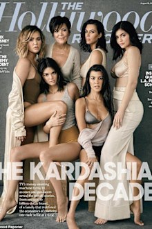 Kris Jenner, daughters, Kourtney Kardashian, Kim Kardashian, Khloé Kardashian, Kendall Jenner, Kylie Jenner, cover, The Hollywood Reporter