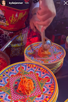 kardashian wedding jenner tiny pasta