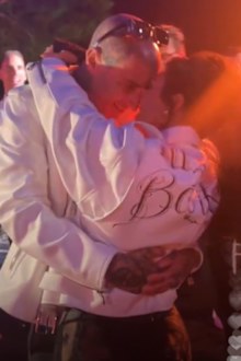 Kourtney Kardashian and Travis Barker party until the early hours in wedding reception.