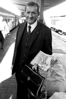Tim Fischer arrives at Central Station in Sydney on the Southern Aurora on July 19, 1986.