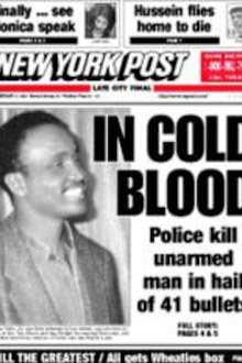 How the New York Post reported on the shooting.