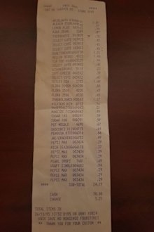 Another man from the UK found an old Kwik Save receipt from 1995.