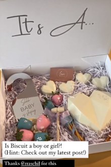 They get a gender reveal and they get to eat chocolate. That sounds like a win.