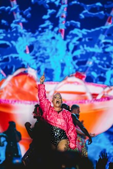 PINK in concert at Allianz Stadium. February 9th 2024. 