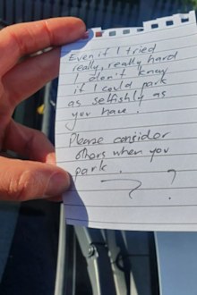 Yumi Stynes note parking