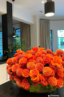 Travis Barker shares photo of flowers sent to him by mother-in-law Kris Jenner and her beau, Corey Gamble.