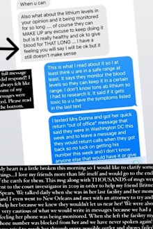 Lynne Spears reshares screenshots of leaked messages between Britney and friend Jansen Fitzgerald.