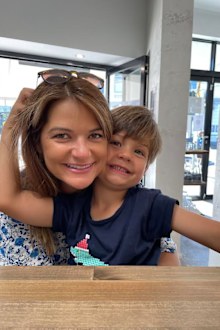 Jana Firestone with her son