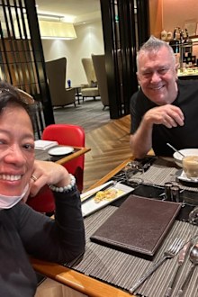 Jimmy Barnes with wife Jane