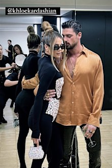 Khloe Kardashian and Italian actor Michele Morrone snapped at Milan fashion week together.