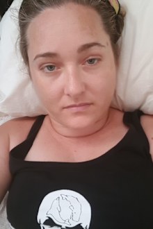 Mandy looking sad