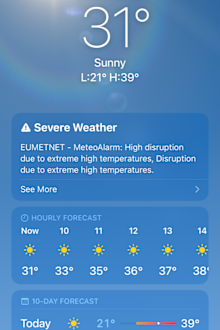London heatwave 
