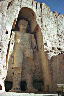 A 53-metre tall, 2000-year-old Buddha statue located in Bamyan, about 150km west of the Afghan capital of Kabul.