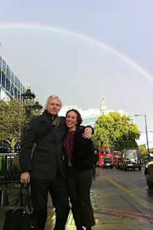 Julian Assange and partner Stella Moris