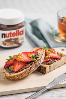 Nutella and strawberries