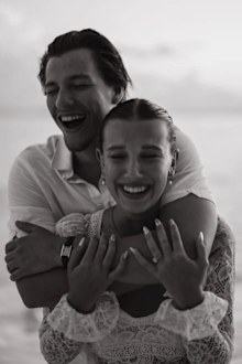 Jake Bongiovi and Millie Bobby Brown appear to confirm engagement