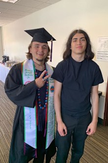 Prince Jackson and Blanket at graduation