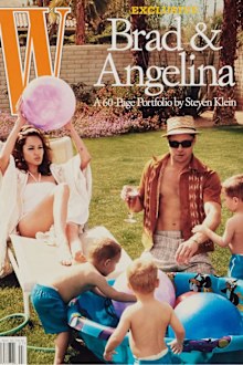 Brad Pitt and Angelina Jolie domestic bliss w magazine 2005
