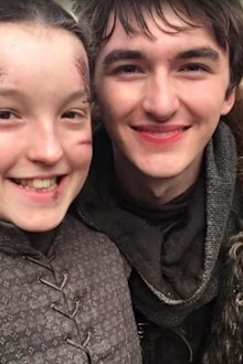 Bella Ramsey and Isaac Hempstead Wright on Game of Thrones