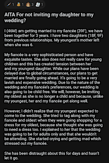 Reddit post groom and fiancée wedding post