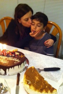 Jo Abi and her son Philip