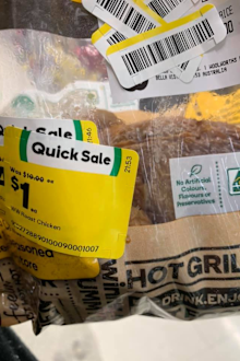 Woolworths quicksale $1 chicken