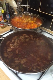 Batch cooking saucepan