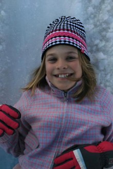 Sarah Pocock as a child.