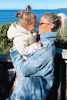 Parker with mum Allana Ferguson.