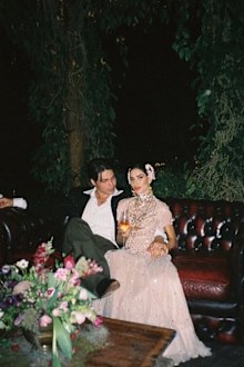 Logan Huffman and Lisa Origliasso