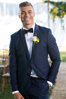Mark's suit supplied by Ron Bennett.