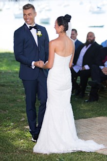 Mark's suit supplied by Ron Bennett.