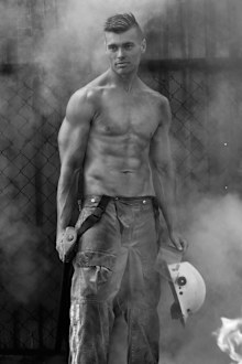 Mark rocks high vis cargo pants in colour, but it's even more impressive in black and white.