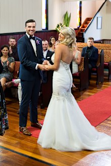 Bella's dress provided by White Lily Couture.