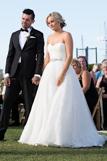 Nicole's dress provided by White Lily Couture.