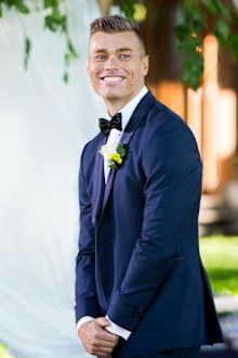 Mark's suit supplied by Ron Bennett.