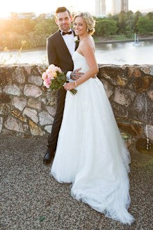 Nicole's dress provided by White Lily Couture.