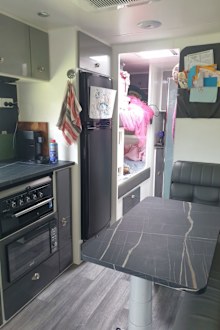 Jenna Breeze said she and her family were grateful for their caravan but longed for certainty about their future as they wait for news of the government's buyback scheme.