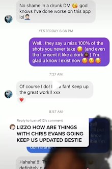 Lizzo, Chris Evans