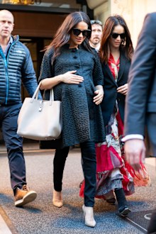 Meghan in New York City for her baby shower.