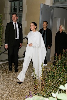 PARIS, FRANCE - OCTOBER 04: Meghan Markle, Duchess of Sussex attends the Balenciaga Womenswear Spring/Summer 2026 show as part of Paris Fashion Week on October 04, 2025 in Paris, France. (Photo by Vanni Bassetti/Getty Images for Balenciaga)