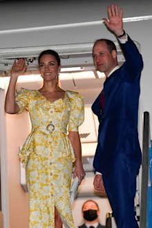 Prince William and Kate depart The Bahamas.