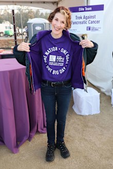 LOS ANGELES, CALIFORNIA - APRIL 30: Kitty Swink attends PanCAN PurpleStride: The Ultimate Event to End Pancreatic Cancer at the Los Angeles Zoo on April 30, 2022 in Los Angeles, California. (Photo by David Livingston/Getty Images)