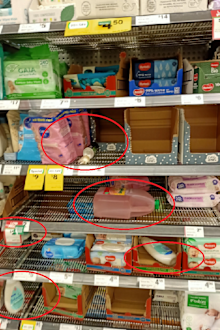 Woolworths shelves wrong items