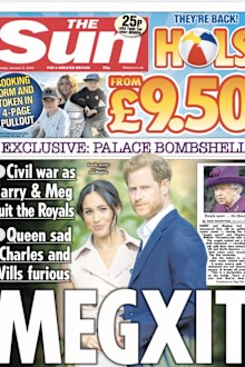 British newspapers react to Prince Harry and Meghan Markle's shock move