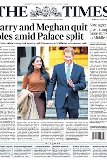 British newspapers react to Prince Harry and Meghan Markle's shock move