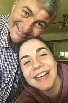 Ana Maria dad Laki cancer CanTeen smiling